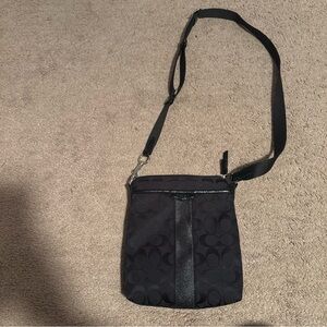 Coach Black Signature Small Crossbody Bag